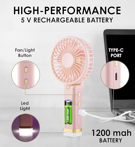 Portable Fan | Foldable Design |  Light Weight | Easy Cooling Anywhere