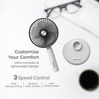 2-in-1 Portable Handheld & Desktop Fan