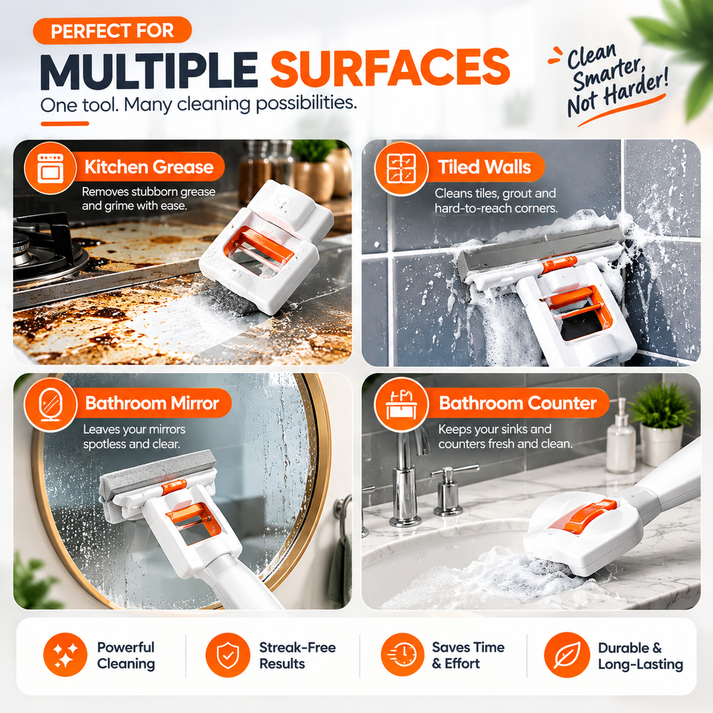 Kreston Pro™ QuickClean Desktop Mop - Multi Functional Mini Foldable Mop