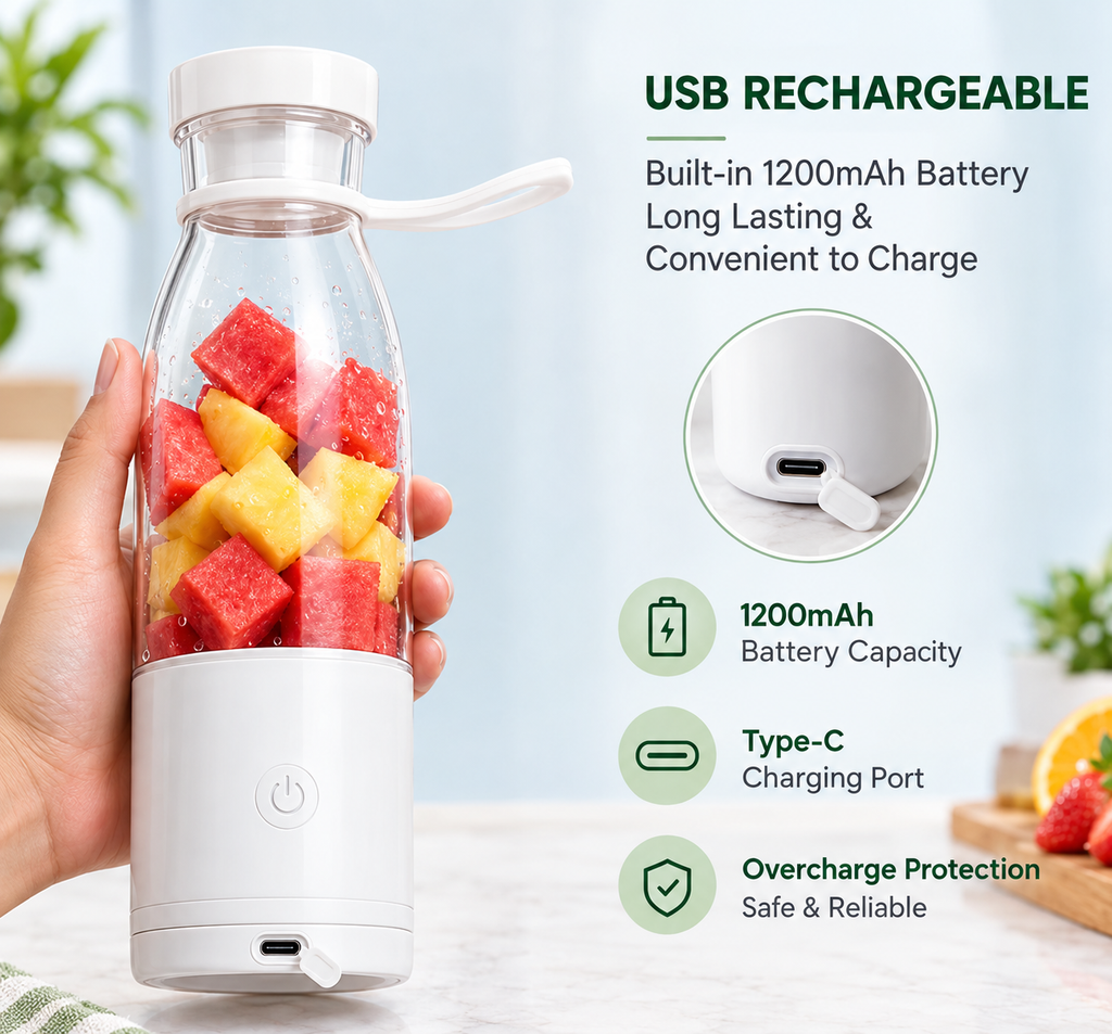 BlendGo™ Portable Mini Juicer - USB Rechargeable