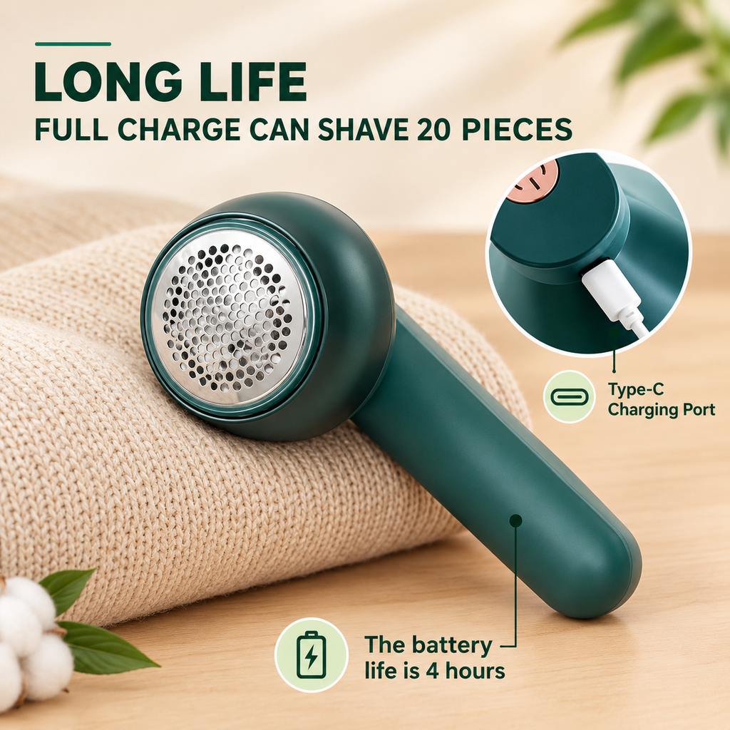 Lintease™ Pro - Rechargeable Electric Fabric Shaver & Lint Remover