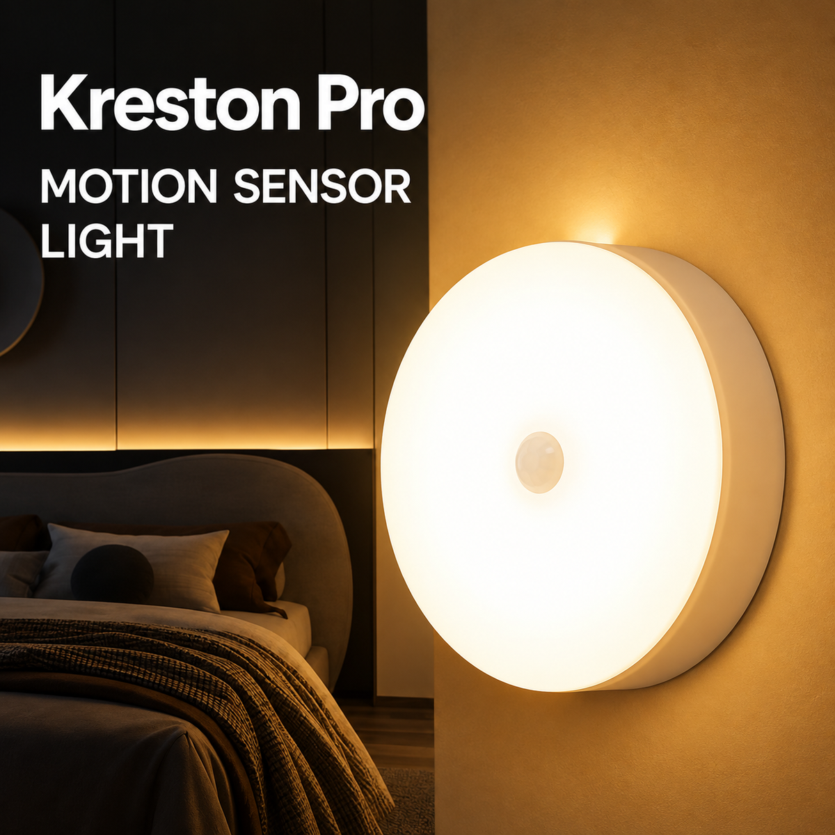 Motion Sensor Light for Home with USB Charging Wireless LED Night Light ( Pack of 2)
